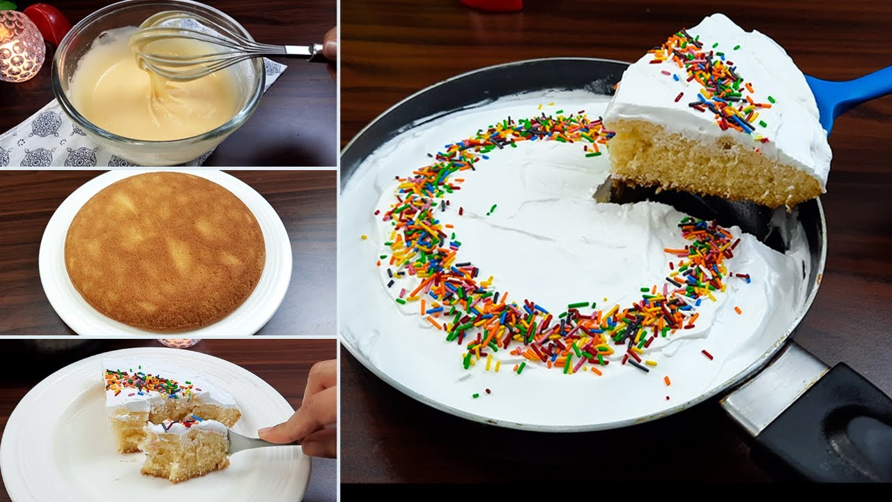 Cake Recipe without Oven Cake Recipe in Fry PAN Cream Cake recipe