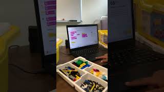 Mason demonstrating his rhino robot that can break LEGO bricks!