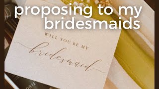 proposing to my bridesmaids, working late, prioritizing health | VLOG