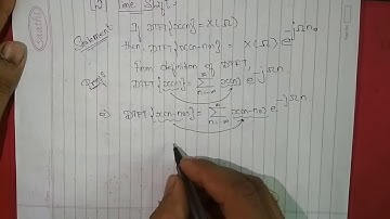 M4L13 - To Prove Time Shift property of DTFT..