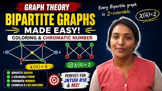 Bipartite Graphs Made Easy 🔥 Graph Coloring & Chromatic Number | JNTUH