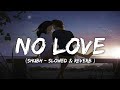 NO LOVE - SHUBH - Slowed and Reverb - Lyrics | Hindi Song | Instagram Trending Songs | Love songs