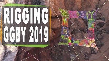 How we rigged the giant space net for GGBY and walked a slackline set up in the middle!