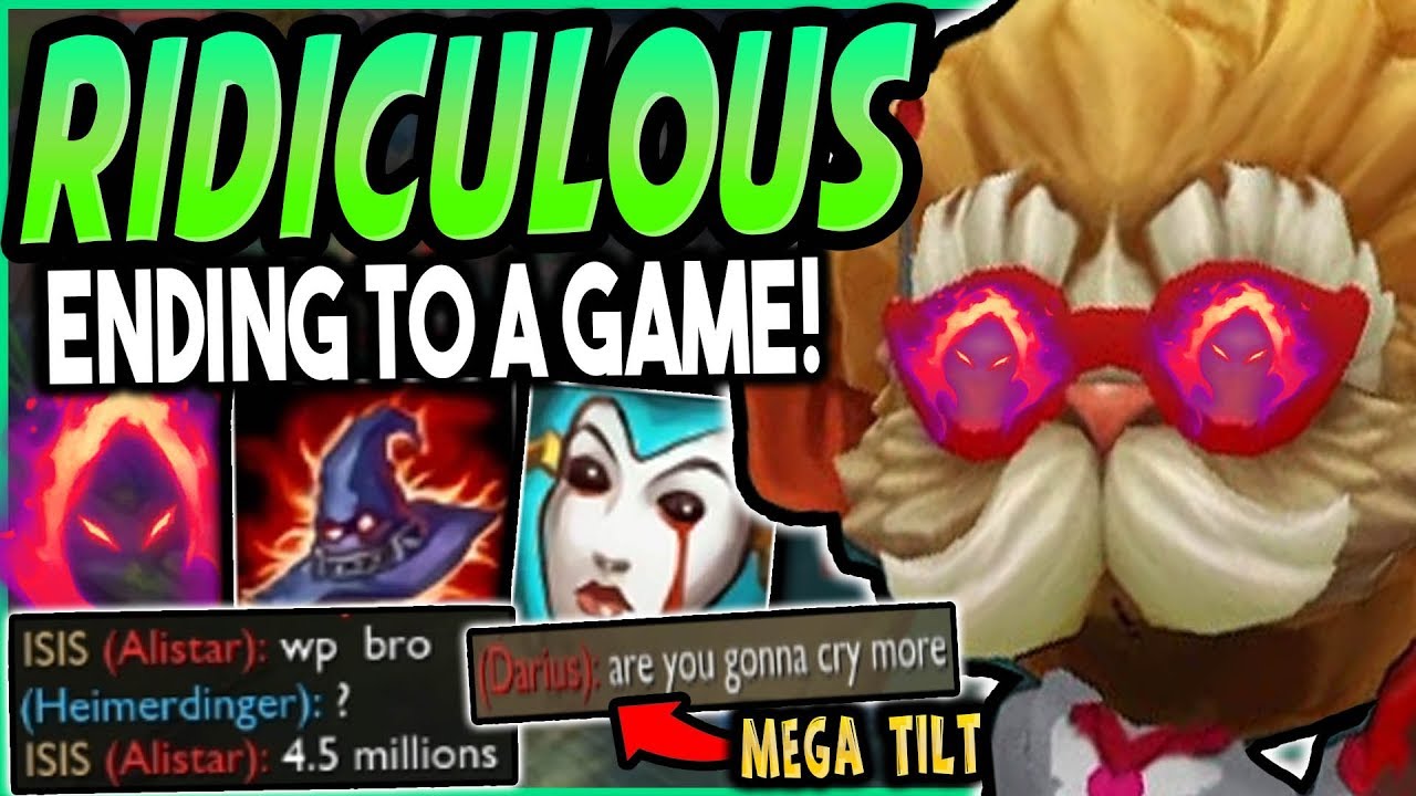 When the enemy team disrespects Dark Harvest Heimerdinger! UNBELIEVABLE ENDING! - League of Legends