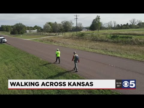 Man walks across Kansas to raise awareness of Kansas City, KS nonprofit