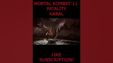 MK 11 - FATALITY KABAL MOD CAMERA #shorts