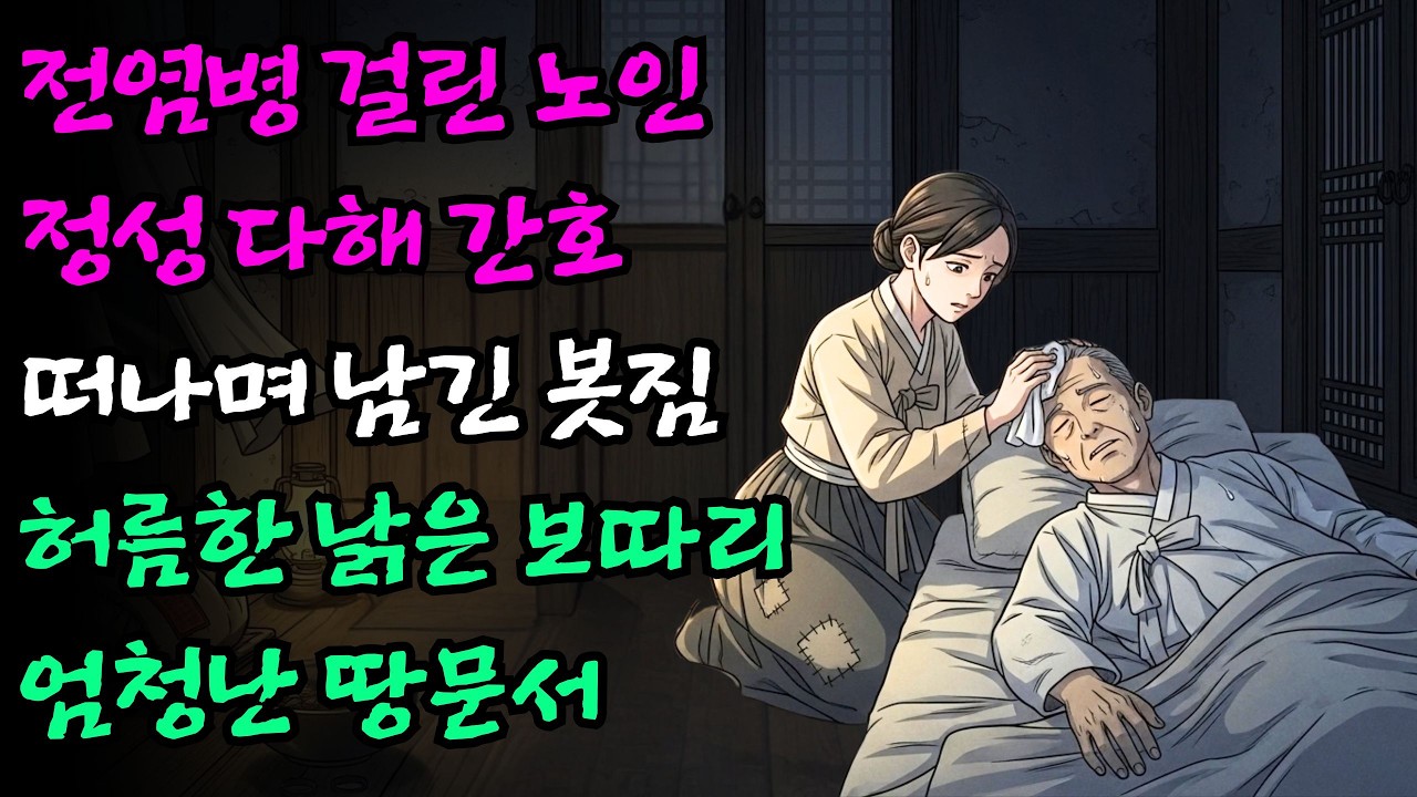 전염병 걸린 노인을 지극정성으로 간호한 여종, 노인이 떠나며 남긴 허름한 봇짐 속에서 나온 엄청난 땅문서  | 대박 야담