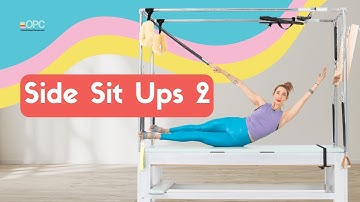 Side Sit Ups V2 with Roll Back Bar on the Cadillac or Tower | Online Pilates Classes