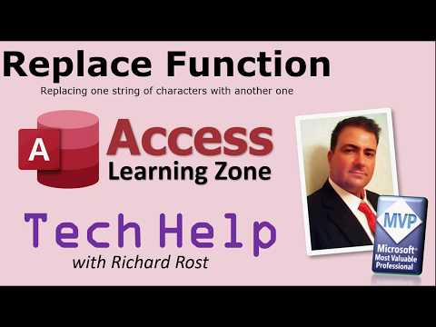 Microsoft Access REPLACE Function, Update Query, TechHelp Q&A