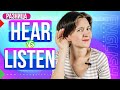 Listen vs Hear. Как можно слушать, но НЕ слышать? В чем разница глаголов? Английская лексика легко