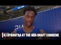 AJ Dybantsa says his most UNDERRATED skill at the combine is... 💭 | NBA Draft Combine Special