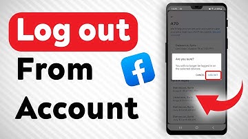 How To Log out Of Your Facebook Account - Full Guide