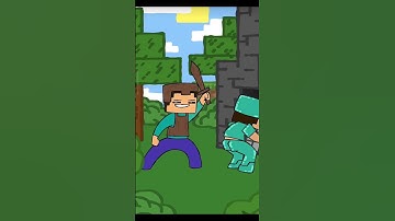 PVP in minecraft 😡⚔️😡.                        #minecraftcartoon #subscribers #2danimation #loop#fun