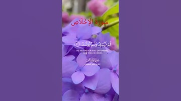 سورة الإخلاص#ماهر_المعيقلي #اكتب_شي_تؤجر_عليه #قرآن #تلاوة_خاشعة #شورتس #اكسبلور_فولو
