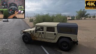 Hummer H1 9999HP l Forza Horizon 5 l G29 STERING WHEEL LOGITECH l Millatry Car l @DNARISE444 screenshot 4