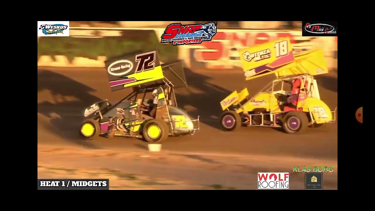 18 Maart 2023 Weskus Oval A klas Midgets heat 1