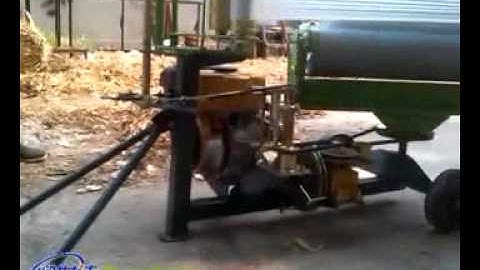 Mini hay baler wrapper