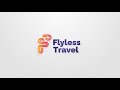 Flyless travel logo animation 4k