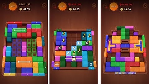 Wood Away Block Jam - Level 155 - Level 156 - Level 157