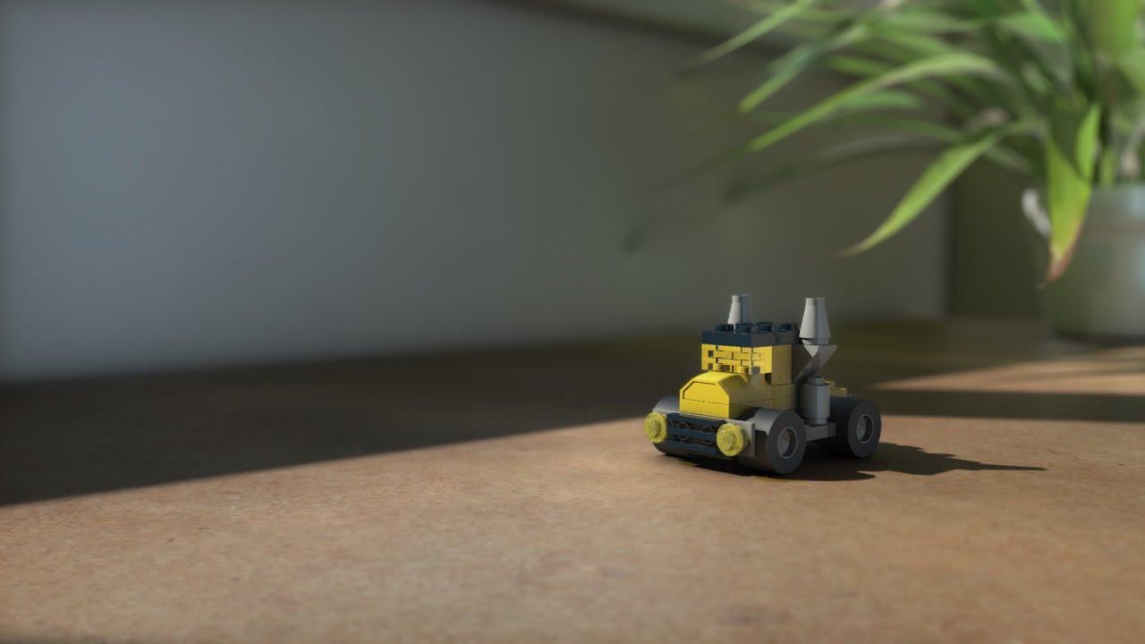 Lego Creator 7223 Yellow Truck polybag - Assembly Animation