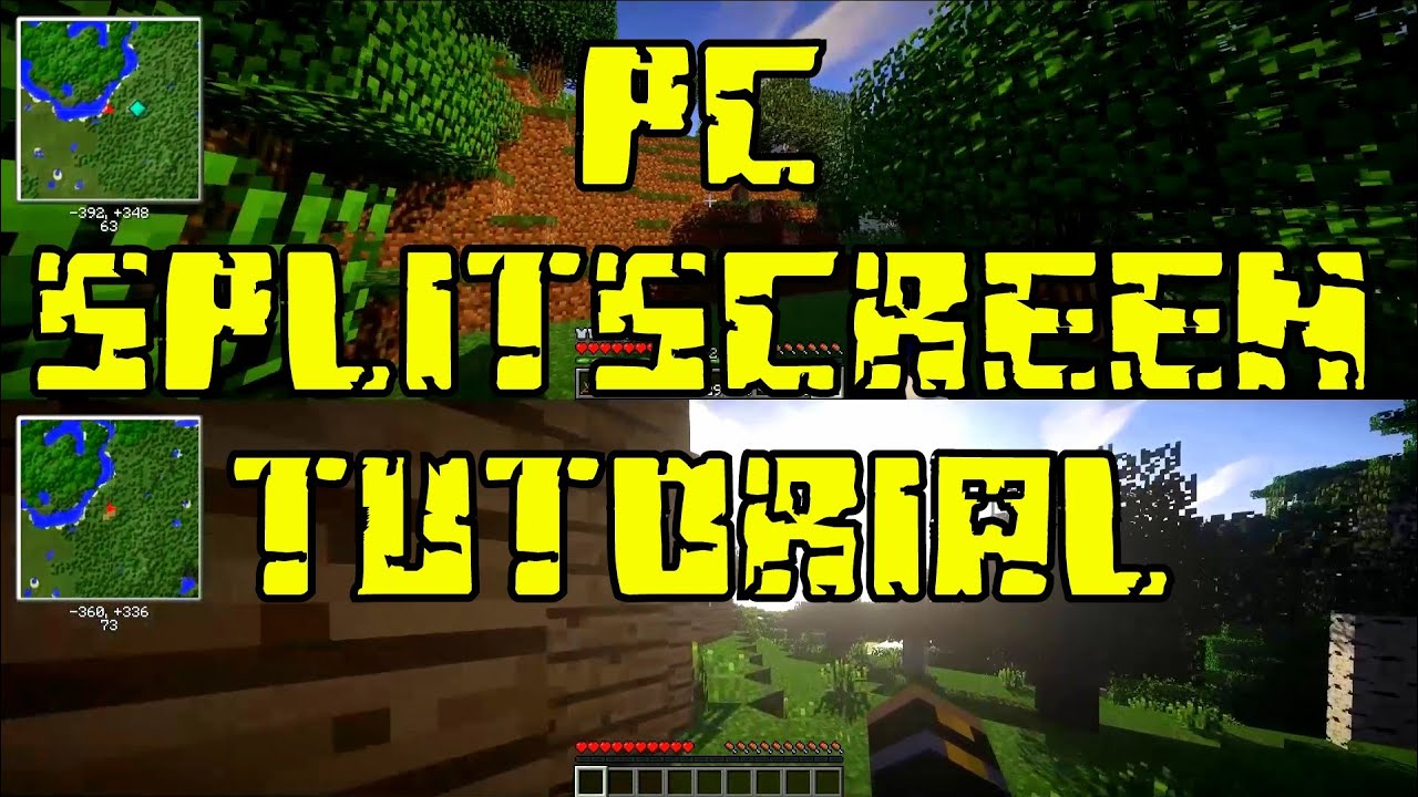 How to play Splitscreen Minecraft on PC! (Tutorial) - YouTube