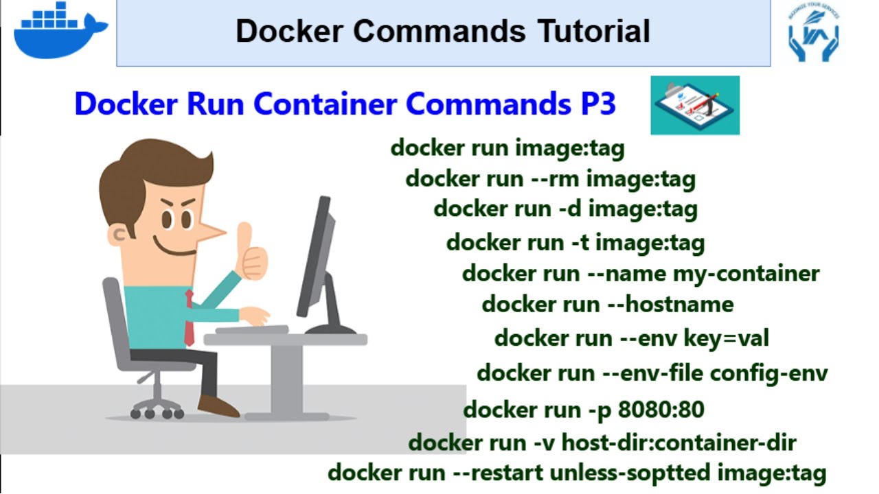 Docker Commands Tutorial P3 | Docker run container commands | Docker ...