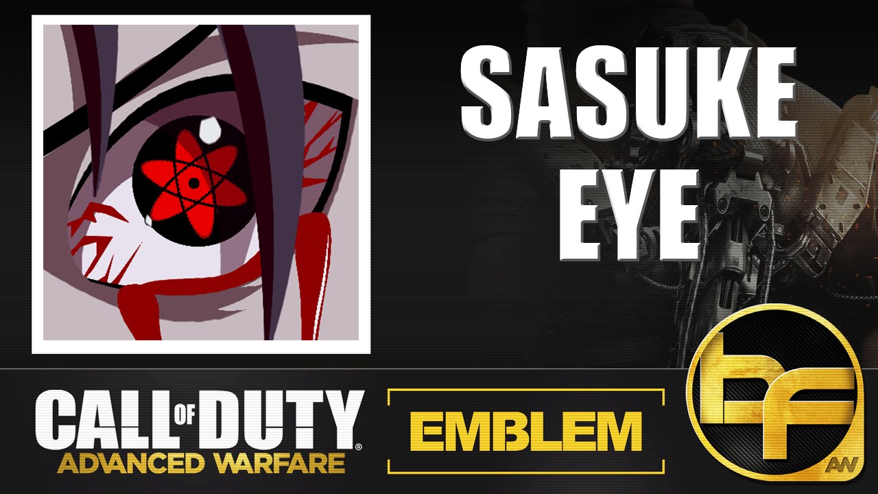 Cod Advanced Warfare Emblem Tutorial 131 Sasuke Sharingan Eye