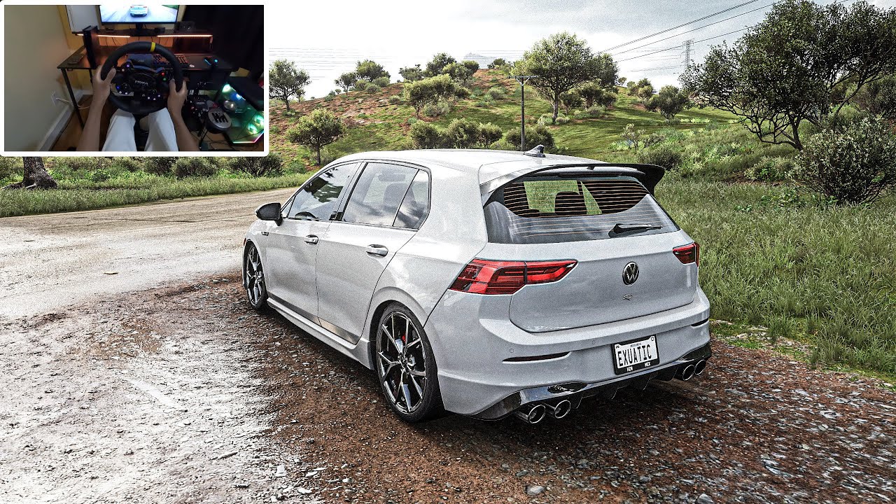 Volkswagen Golf R Anti-Lag | Forza Horizon 5 | Steering Wheel Gameplay