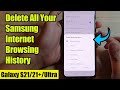 Galaxy S21/Ultra/Plus: How to Delete All Your Samsung Internet Browsing History image