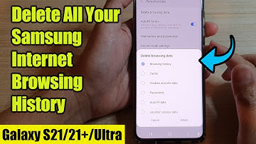 Galaxy S21/Ultra/Plus: How to Delete All Your Samsung Internet Browsing History