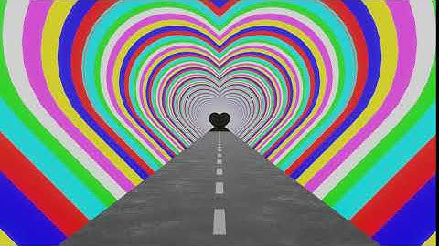 Vj Loop 2020: Rainbow Heart Tunnel