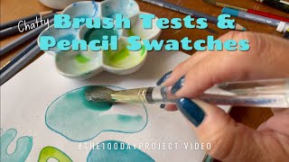 6 Watercolor Brushes I Can't Live Without, & Pencil Swatches - with my Dogs by Heid Horch 32 views 2 years ago 27 minutes