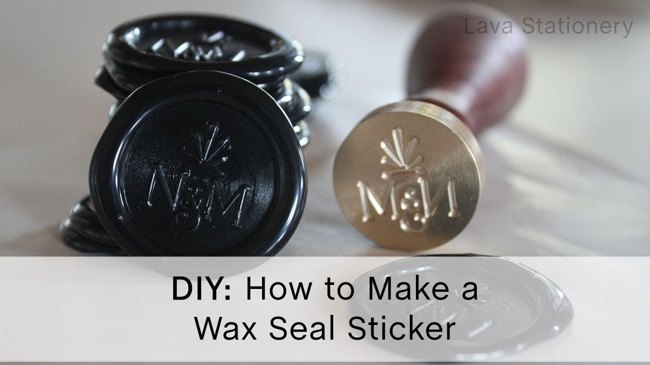 HOW TO make your own peel and seal wax seal sticker with flexible wax! 