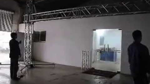 Speaker and LED screen Goalpost setups, China aluminum trusses from ITSCtruss factory