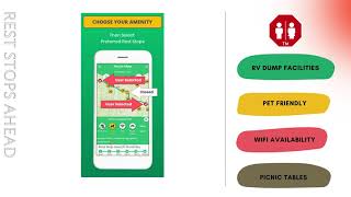 Rest Stops Ahead App - finding your next rest stop screenshot 1