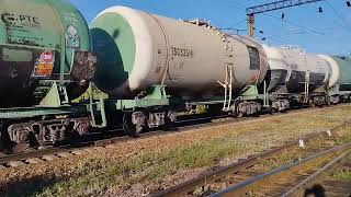 KZ8A-0004(тчэ-11 Астана) с Чётным 3090 Грузовым Поездом