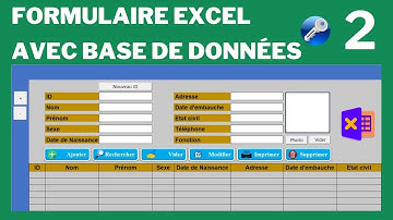 formulaire excel avec base de données | Faire un formulaire de saisie personnalisé excel