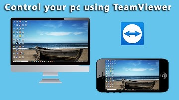 How to control a pc with a smartphone using teamviewer.