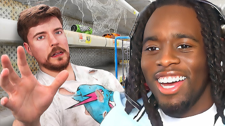 Kai Cenat Reacts To MrBeast $10,000 Every Day You Survive In Grocery Store!