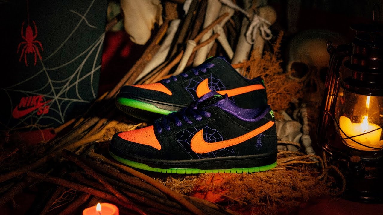 nike sb dunk low night of mischief made for halloween