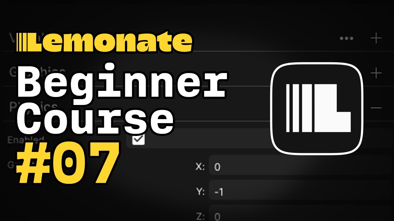 Lemonate Game Engine Tutorial #07 | Build your first game [Beginner ...