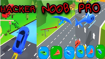 NOOB vs PRO vs HACKER || Shape shifting GamePlay Android iOS app || #game #gameplay #shapeshifting