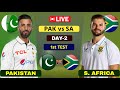 PAK vs SA Live Day 2 Scores & Commentary | South Africa vs Pakistan Live