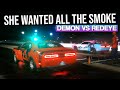 She came to hand me the L 😟 Hellcat Redeye vs Dodge Demon DRAG RACE | Demonology