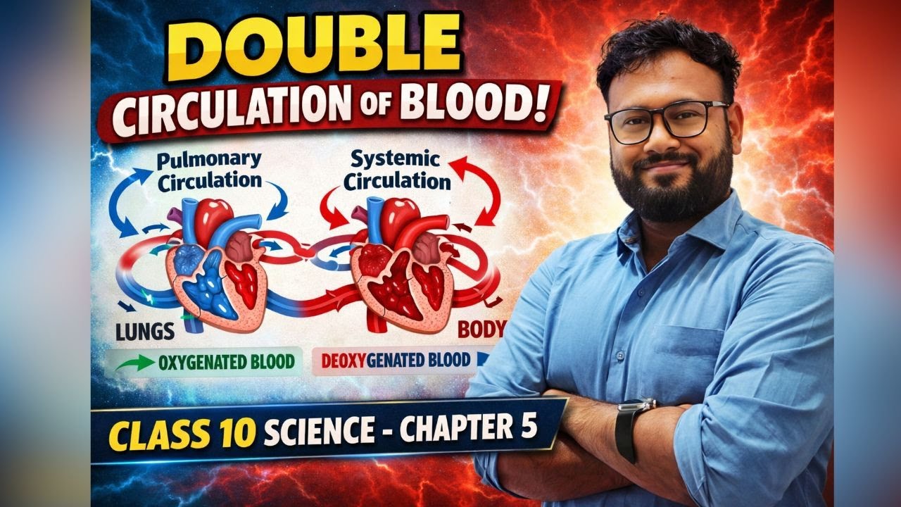 Chapter 5: Double Circulation of Blood | Class 10 Science Biology | VD Education | Easy Explained