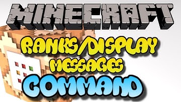 Minecraft Xbox One Command Block Server Ranks/Display Messages Tutorial