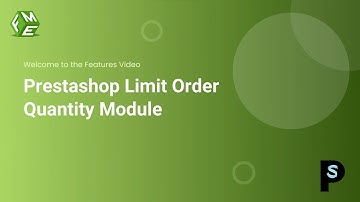 Prestashop Limit Order Quantity Module