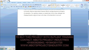 DESIGN AND FABRICATION OF MOTORIZED SCREW JACK MECHANICAL PROJECT-MBOTS PROJECT INDUSTRY