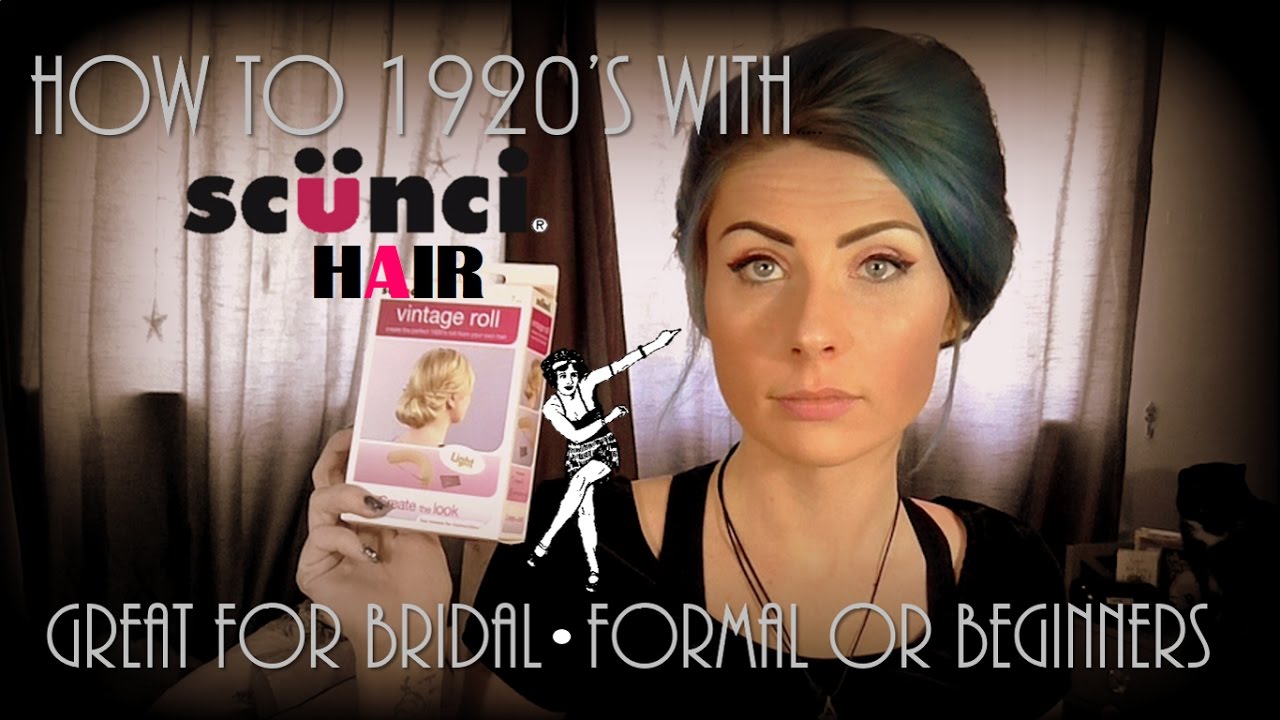 HACK for vintage hair using scunci 1920's vintage roll, perfect