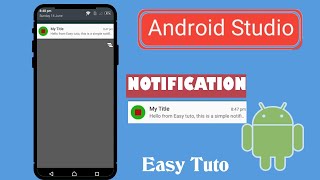 How to create Notification in Android | Android Studio | Beginners Tutorial